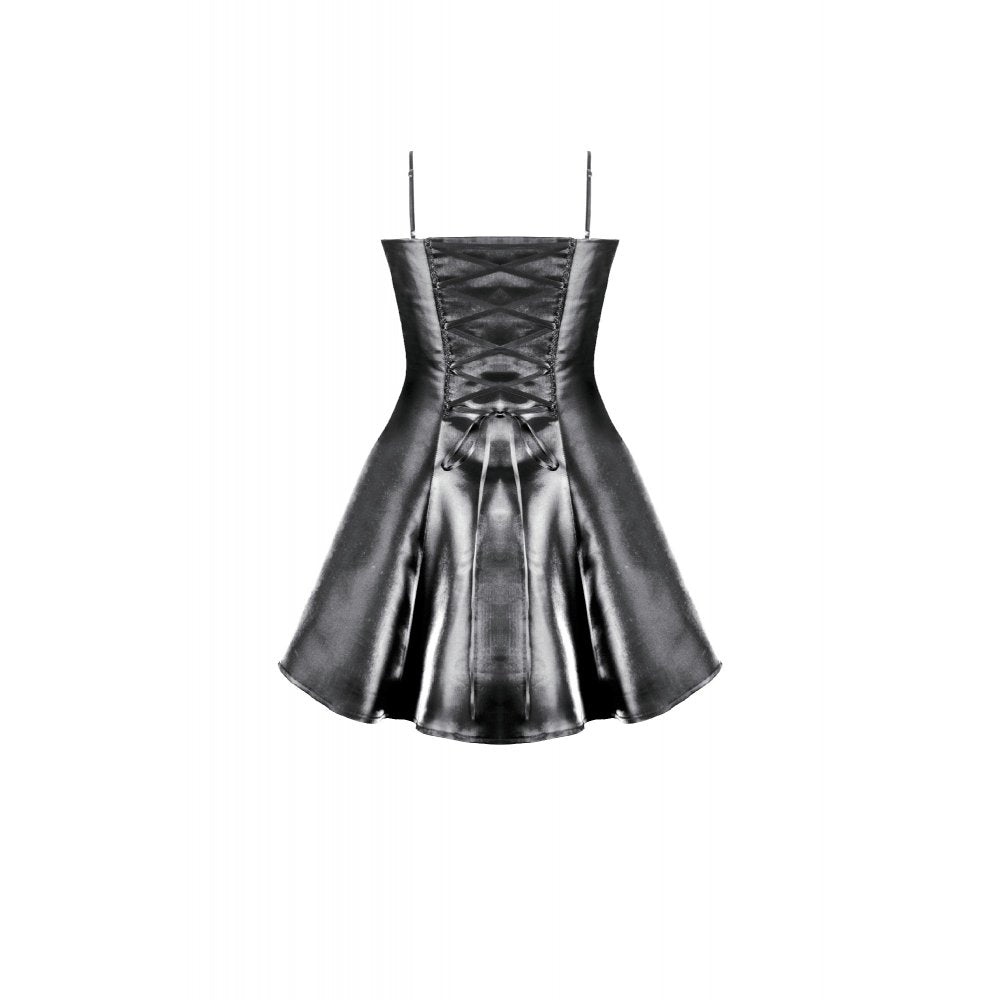 Dark in Love Sabine Gothic Layered Mini Dress | Lace Sweetheart Style