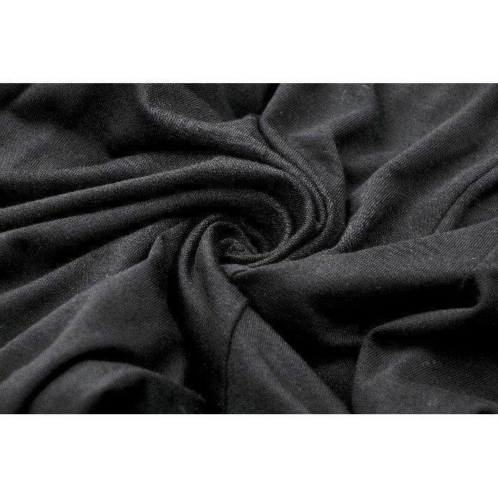 Dark in Love Goth Flare Leggings – Black High Waist Lace Frill