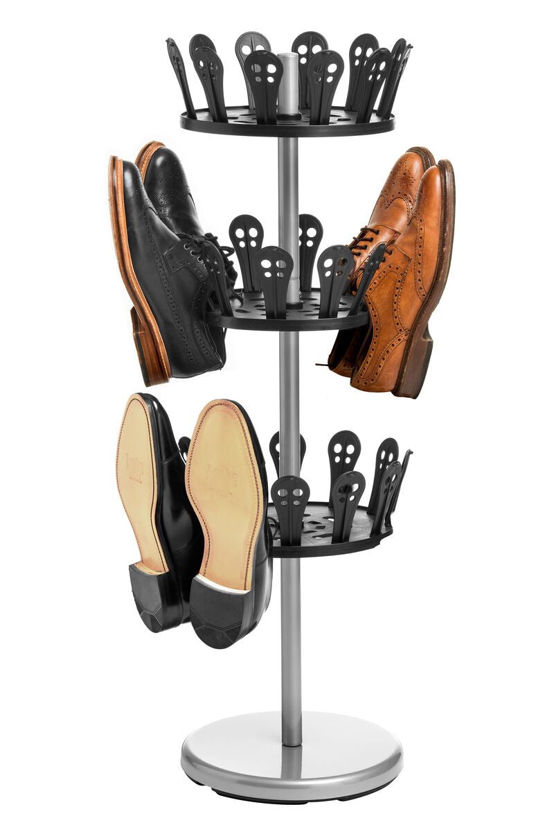 Orsina Tavia 3 Tier Revolving Shoe Stand – Modern Hallway Organiser