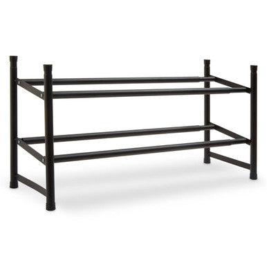 Orsina Tavia Two Tier Shoe Rack – Modern Minimalist Hallway Organiser