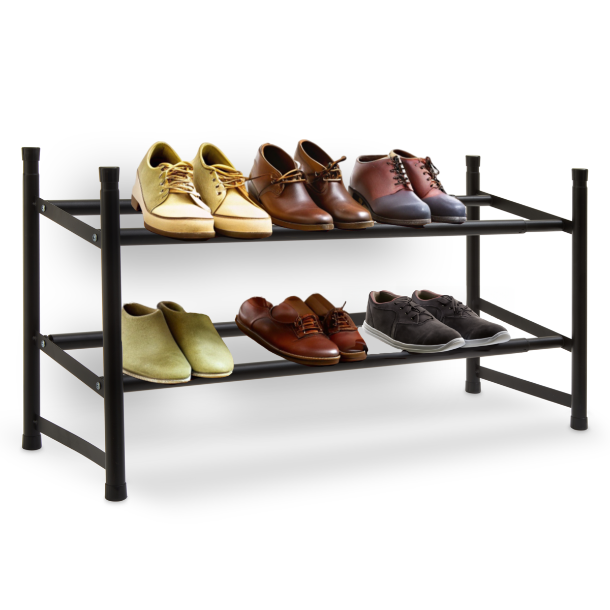 Orsina Tavia Two Tier Shoe Rack – Modern Minimalist Hallway Organiser