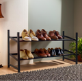 Orsina Tavia Two Tier Shoe Rack – Modern Minimalist Hallway Organiser