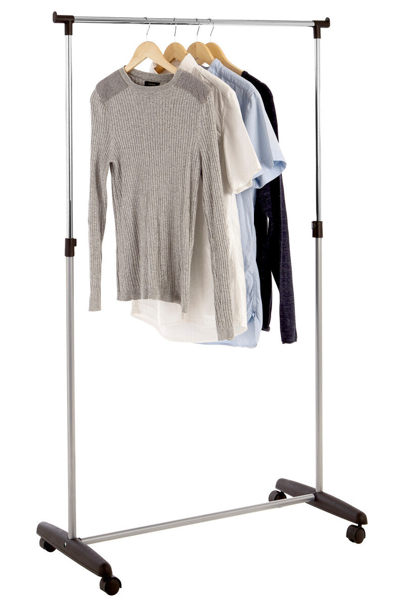Orsina Ralesi Chrome Frame Clothes Rack | Modern Garment Rail Storage