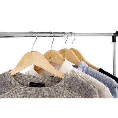 Orsina Ralesi Chrome Frame Clothes Rack | Modern Garment Rail Storage