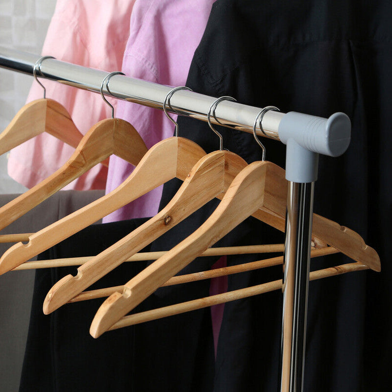 Orsina Cintre Wooden Clothes Hangers – Set of 20 Wardrobe Organizers