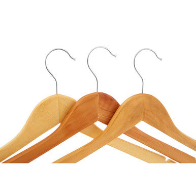 Orsina Cintre Wooden Clothes Hangers – Set of 20 Wardrobe Organizers