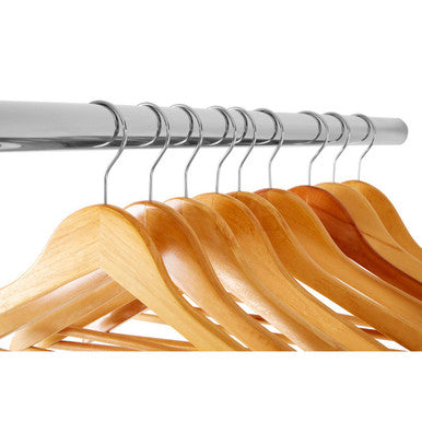 Orsina Cintre Wooden Clothes Hangers – Set of 20 Wardrobe Organizers