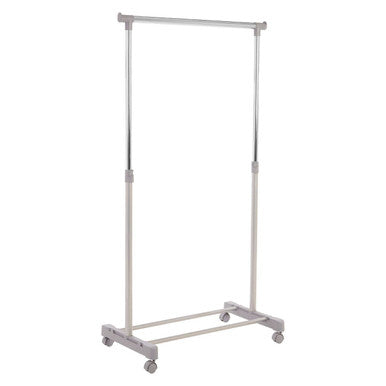 Orsina Ralesi Clothes Hanging Rail with Wheels - Grey & Chrome