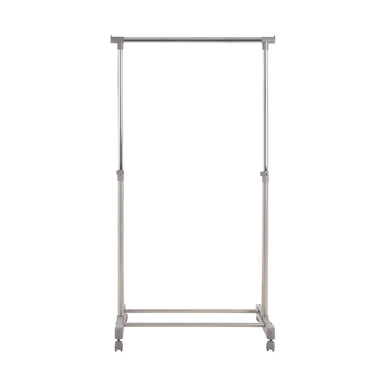 Orsina Ralesi Clothes Hanging Rail with Wheels - Grey & Chrome