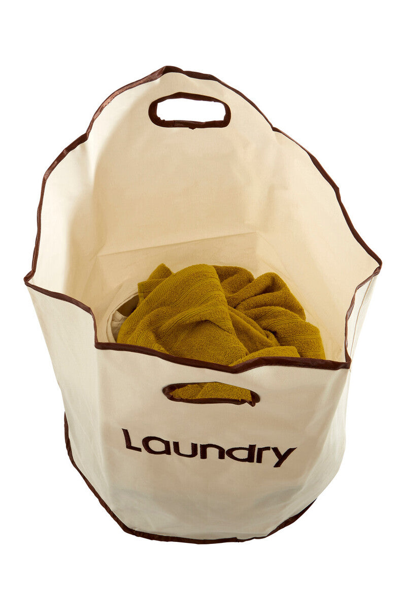 Orsina GreenLoop Cream Polyester Laundry Bag | Neutral Home Storage