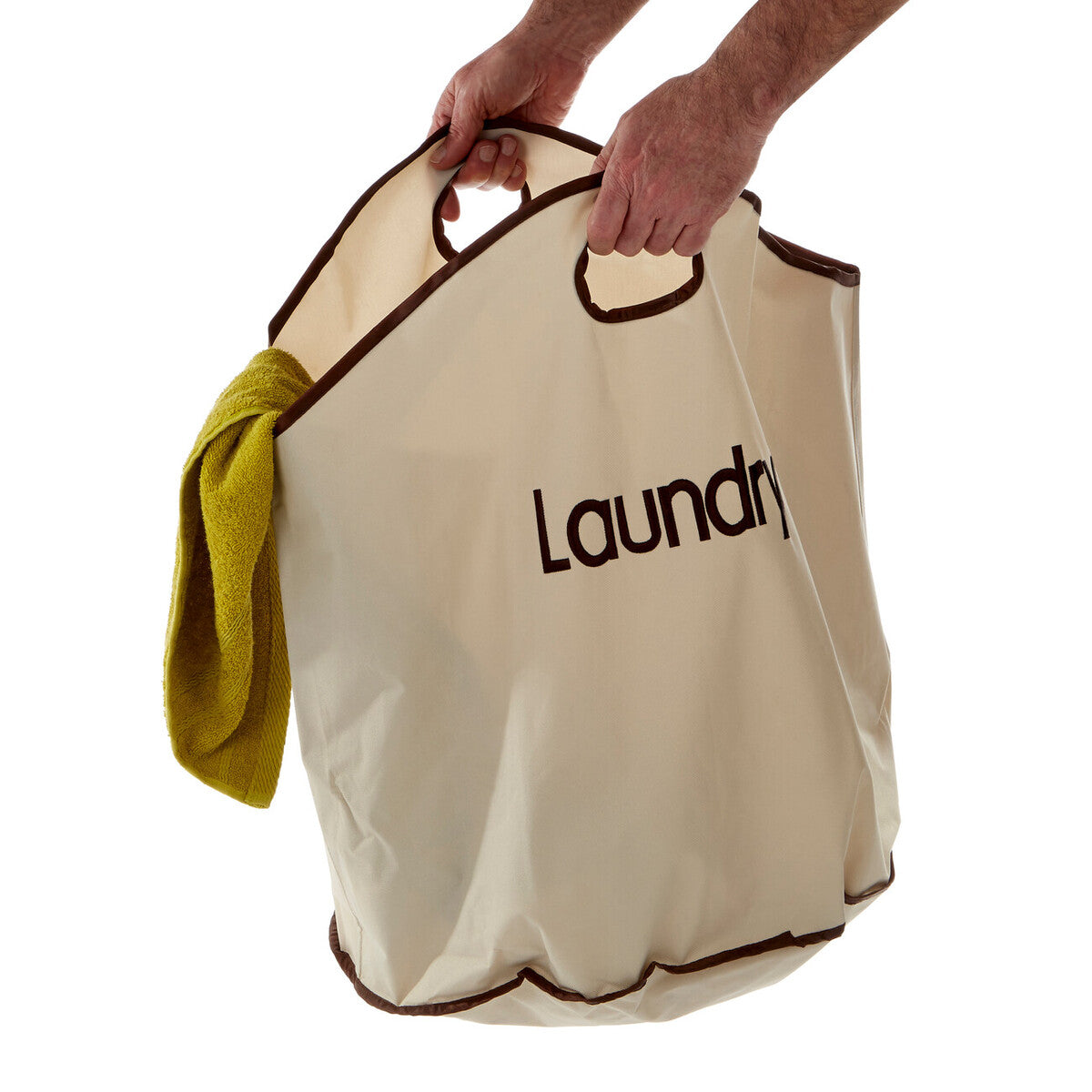 Orsina GreenLoop Cream Polyester Laundry Bag | Neutral Home Storage