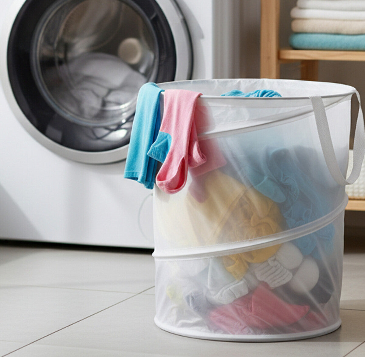 Orsina GreenLoop Pop Up Laundry Hamper – Collapsible Storage Basket