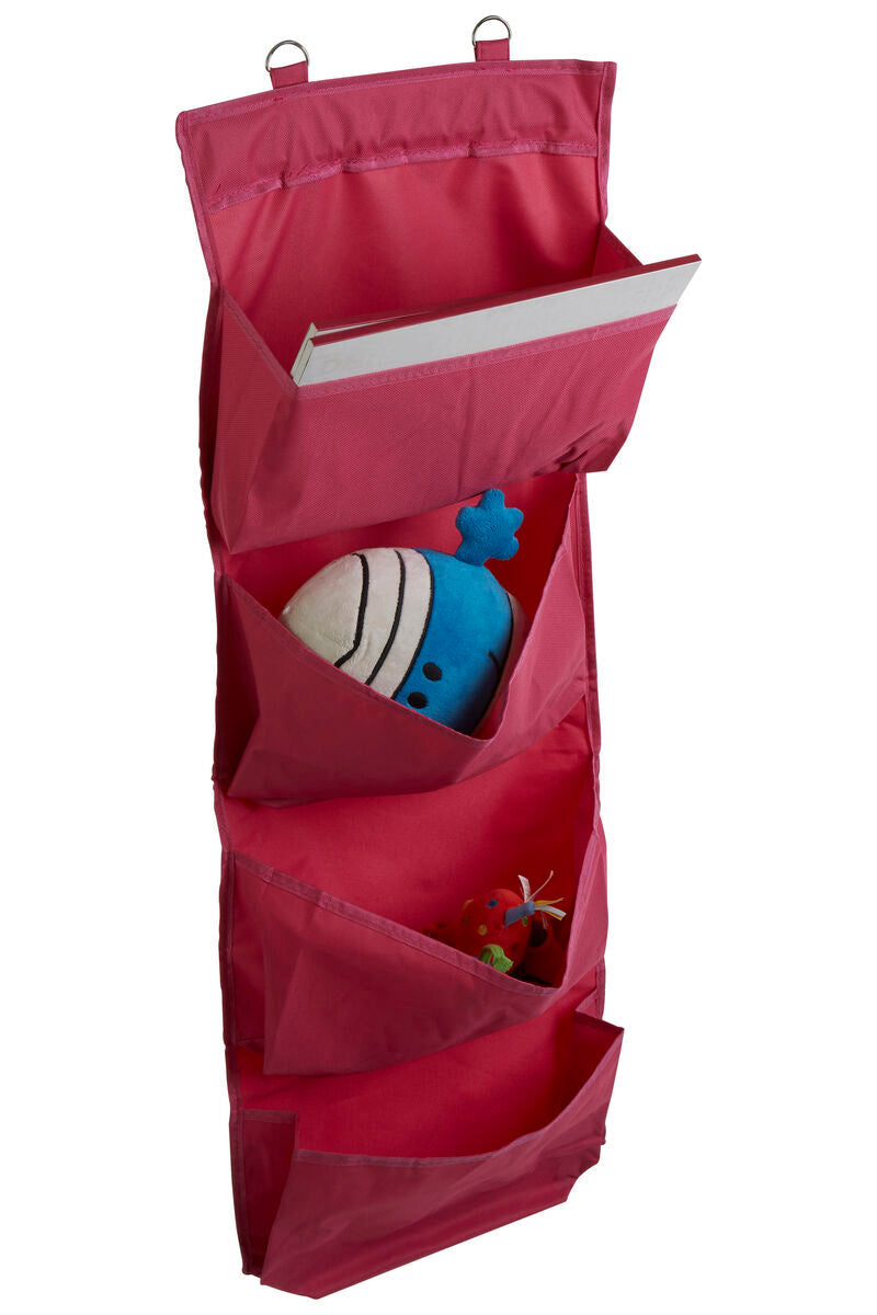 Orsina Verti 4-Tier Over Door Hanging Organiser – Hot Pink Storage