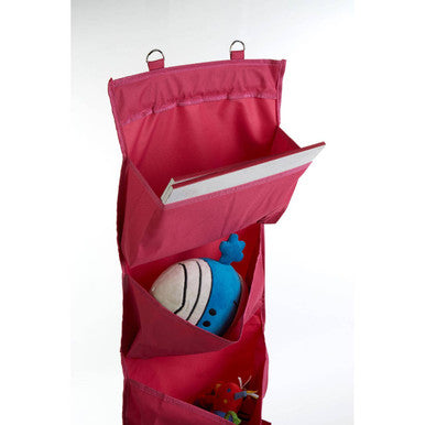 Orsina Verti 4-Tier Over Door Hanging Organiser – Hot Pink Storage