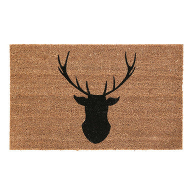 Orsina Coir Stag Doormat – Natural Fiber Entrance Mat with PVC Base