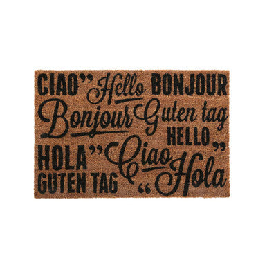 Orsina Greetings Coir Doormat – Durable Eco-Friendly Modern Welcome Mat