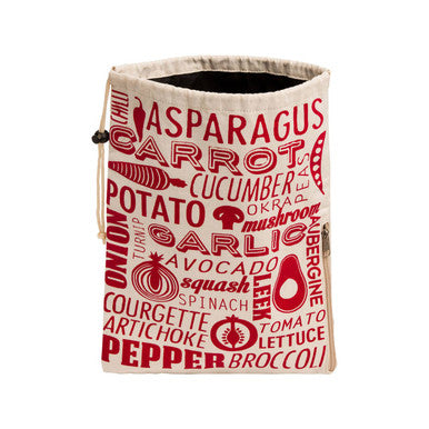 Orsina Reusable Vegetable Storage Bag – Red & Natural Eco-Friendly