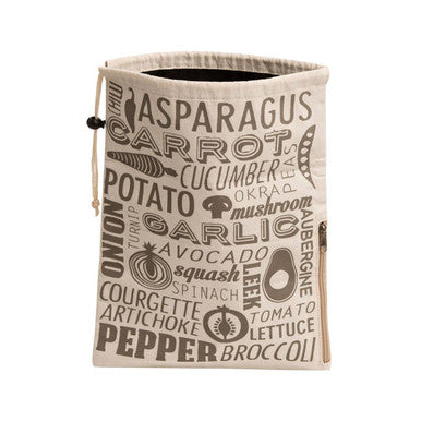 Orsina Porter Vegetable Storage Bag – Eco-Friendly Grey and Natural
