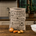 Orsina Porter Vegetable Storage Bag – Eco-Friendly Grey and Natural