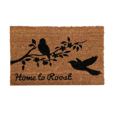 Orsina Filta Home to Roost Doormat – Natural Coir Bird Motif Welcome Mat