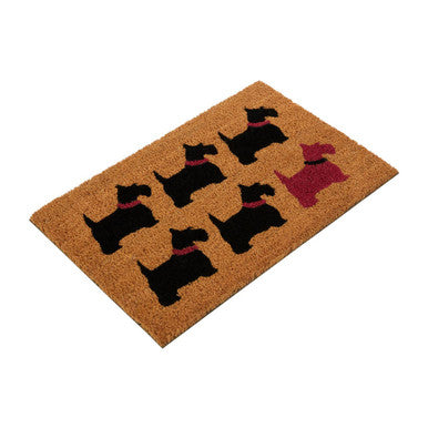 Orsina Filta Scottie Dog Coir Doormat – Non-Slip PVC Backed Mat