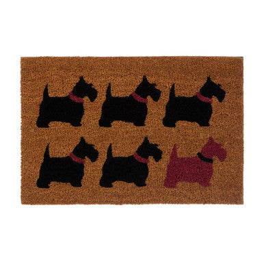 Orsina Filta Scottie Dog Coir Doormat – Non-Slip PVC Backed Mat