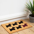 Orsina Filta Scottie Dog Coir Doormat – Non-Slip PVC Backed Mat