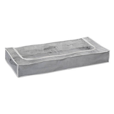 Orsina Tavia Underbed Storage Bag with Window – Grey Fabric Organizer