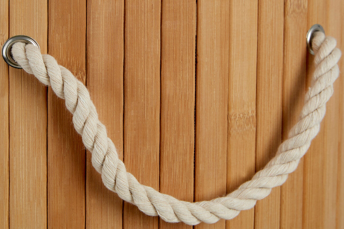 Orsina Natural Round Laundry Hamper – Sustainable Bamboo Storage