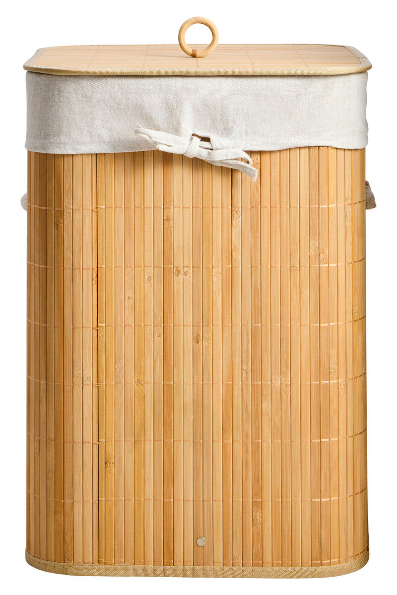 Orsina Kankyo Natural Bamboo Square Laundry Hamper – Space Saving Basket