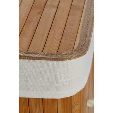 Orsina Kankyo Natural Bamboo Square Laundry Hamper – Space Saving Basket