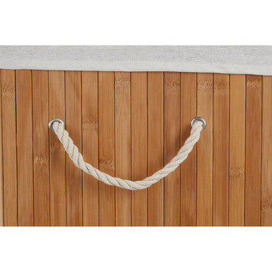 Orsina Kankyo Natural Bamboo Square Laundry Hamper – Space Saving Basket