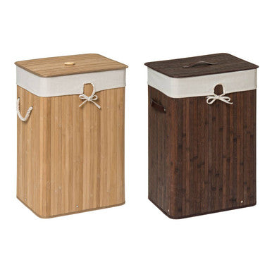 Orsina Kankyo Rectangular Natural Bamboo Laundry Hamper | Space Saving