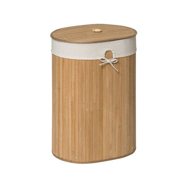 Orsina Natural Oval Laundry Hamper – Premium Bamboo Storage Basket