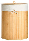 Orsina Natural Bamboo Corner Laundry Hamper with Removable Liner