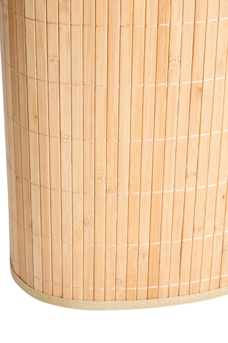 Orsina Natural Bamboo Corner Laundry Hamper with Removable Liner