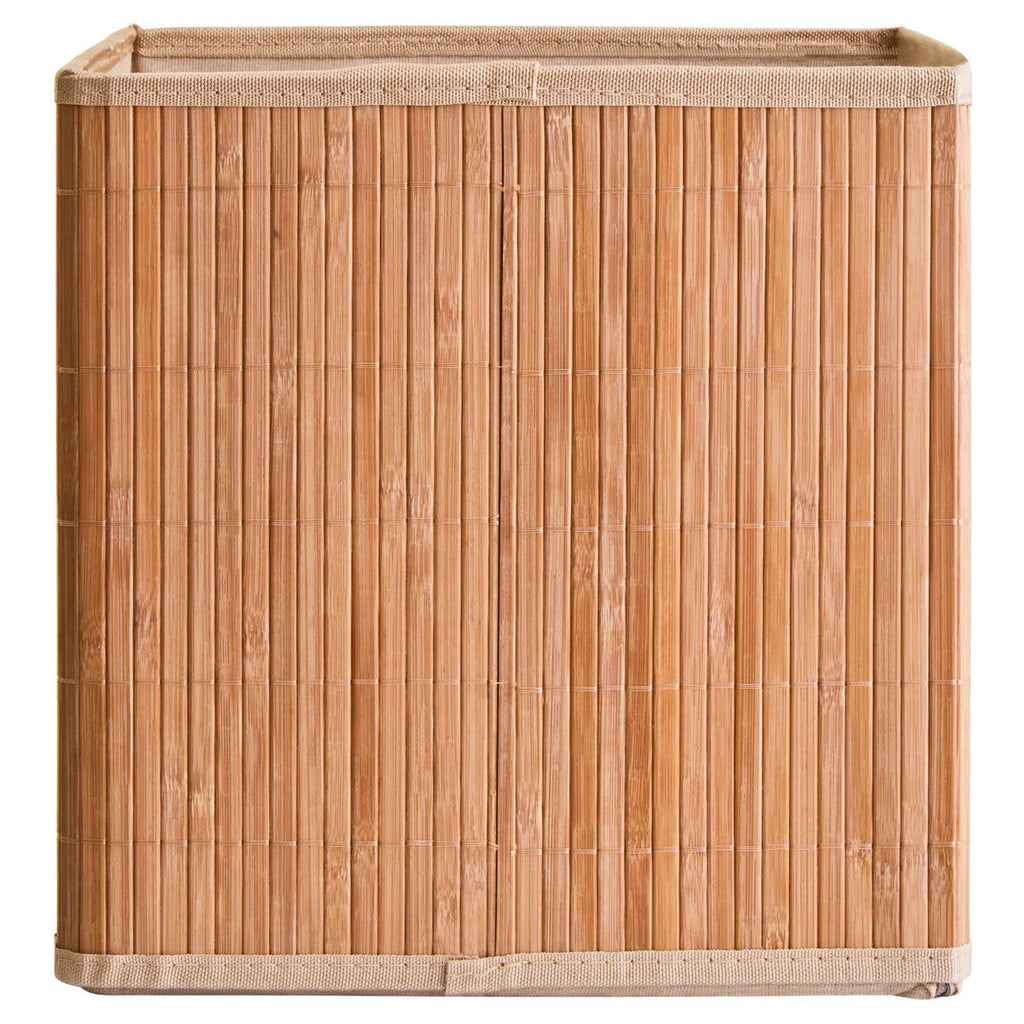 Orsina Bamboo Storage Box with Handles and Removable Fabric Liner
