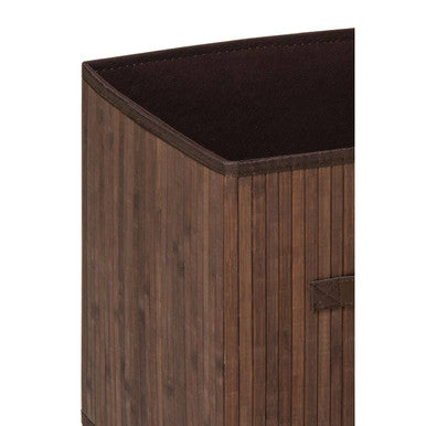 Orsina Kankyo Dark Brown Bamboo Storage Box | Luxury Home Organizer
