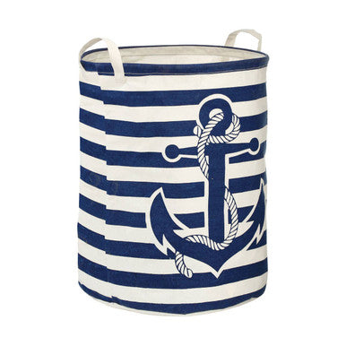 Orsina Anchor Blue and White Laundry Bag – Durable Modern Storage Hamper