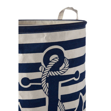 Orsina Anchor Blue and White Laundry Bag – Durable Modern Storage Hamper