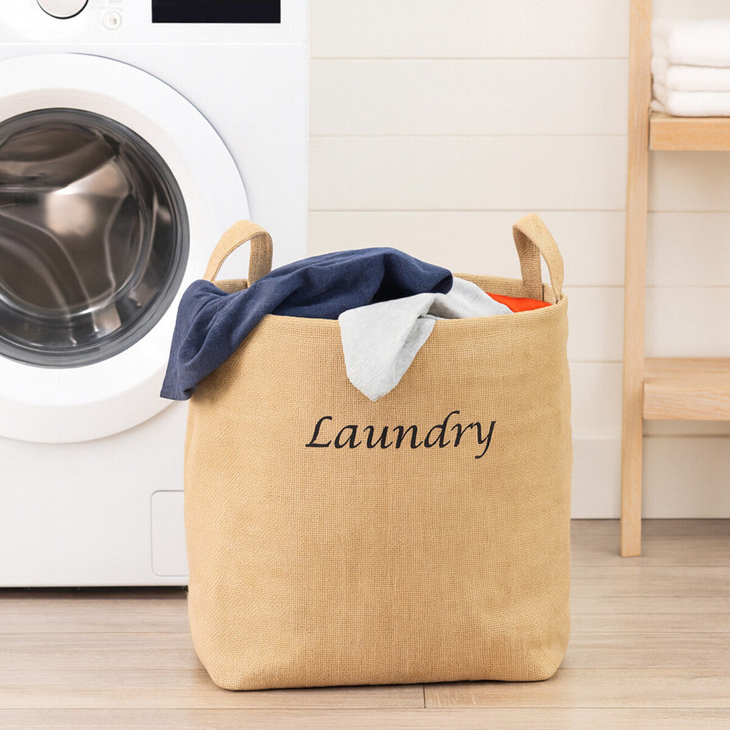 Orsina Natural Jute Hessian Laundry Bag – Eco-Friendly Storage Hamper