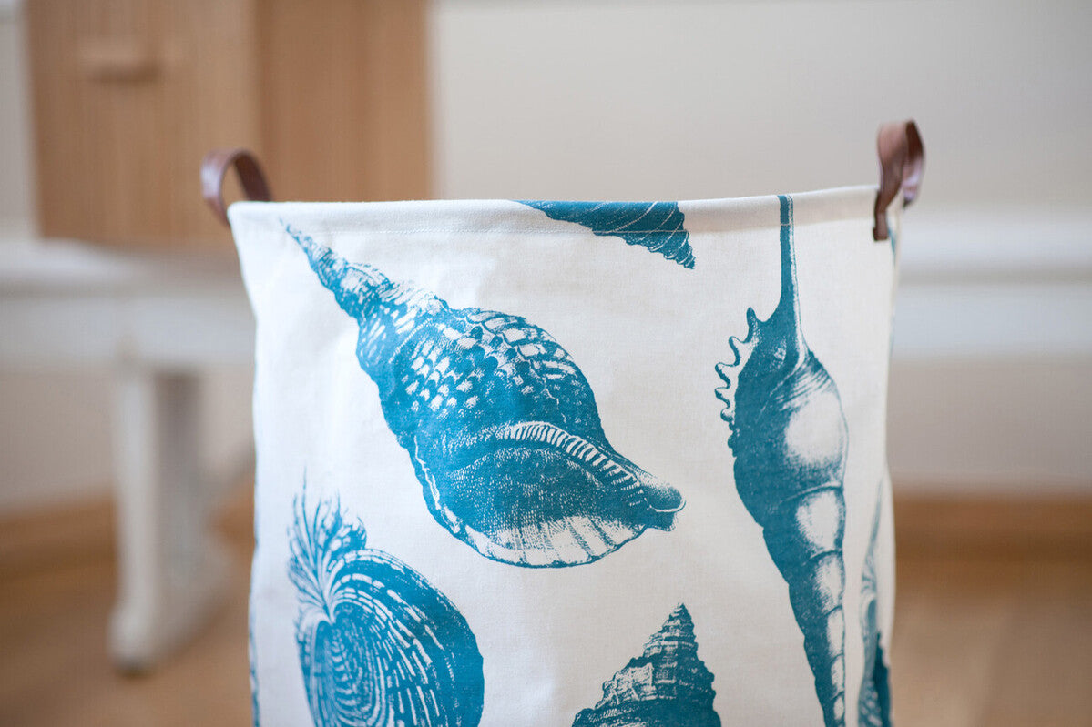 Orsina Echo Blue and White Laundry Bag – Eco-Friendly Luxury Hamper