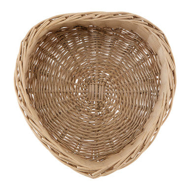 Orsina Grey Heart Shape Willow Basket – Modern Wicker Storage