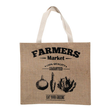 Orsina Farmers Market Jute Shopping Bag – Large Reusable Tote Bag