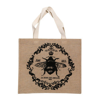 Orsina Queen Bee Jute Shopping Bag – Reusable Eco-Friendly Market Tote
