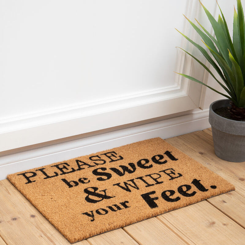 Orsina Filta Please Be Sweet Doormat – Textured Entryway Welcome Mat