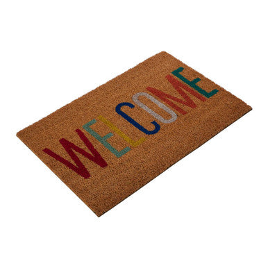 Orsina Filta Welcome Multicolour Coir Doormat – Durable Outdoor Mat
