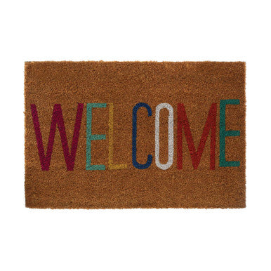 Orsina Filta Welcome Multicolour Coir Doormat – Durable Outdoor Mat