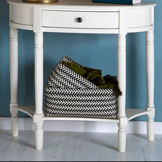 Orsina Nautical Woven Storage Baskets | Black & White Set of 5
