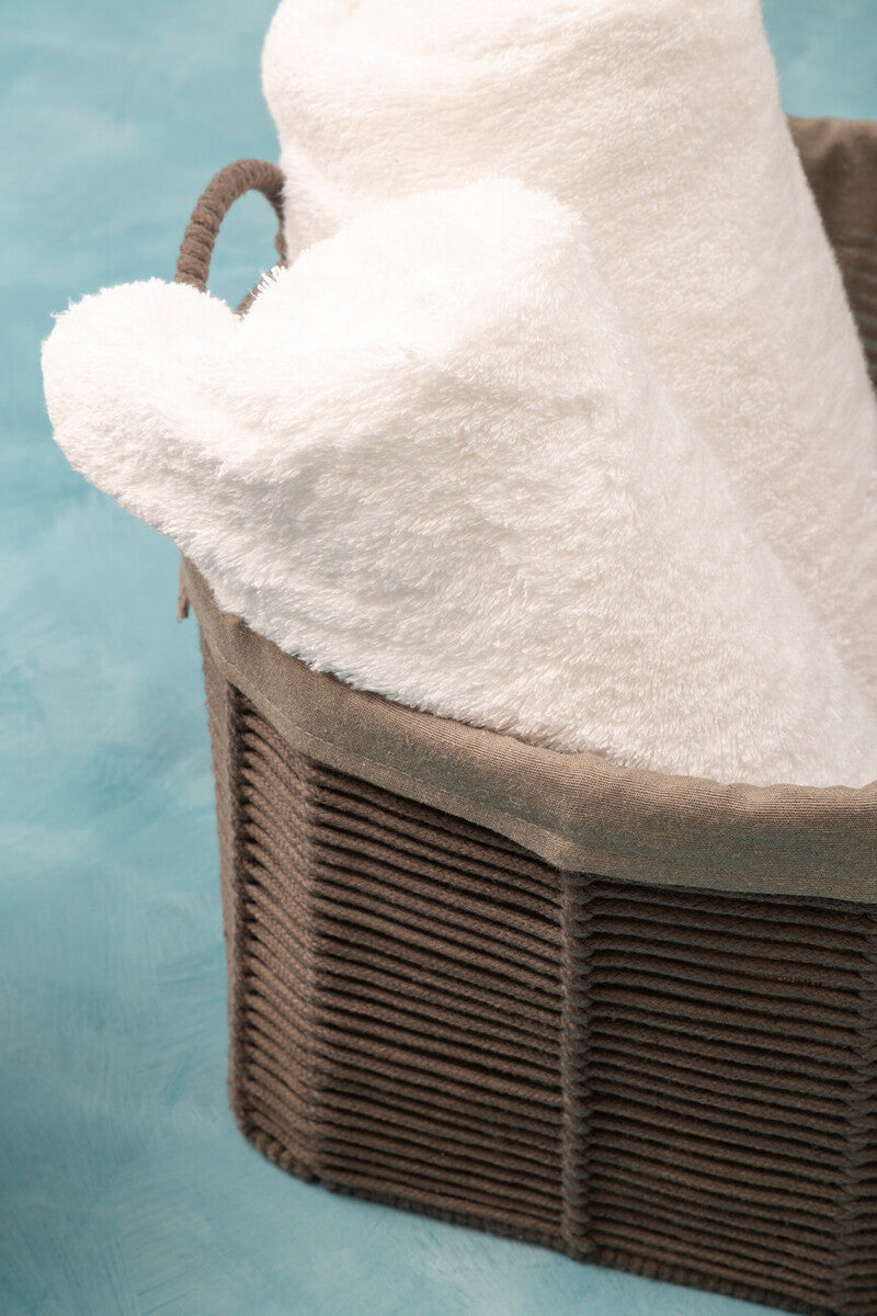 Orsina Lida Grey Round Cotton Rope Storage Baskets - Set of 3